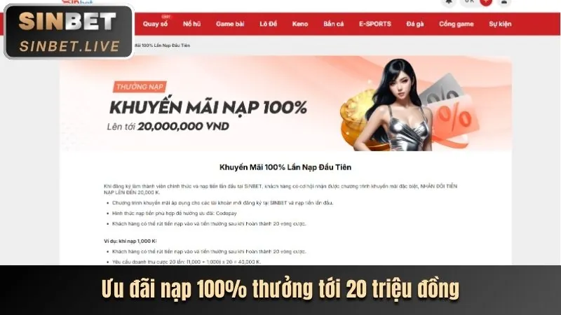 Hoàn trả Viebet